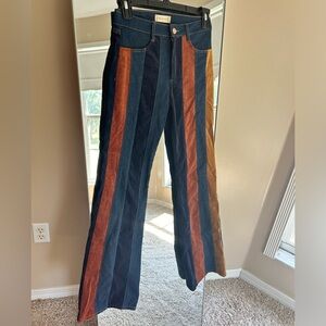 Altar’d State Stripped Bell bottoms, size 25